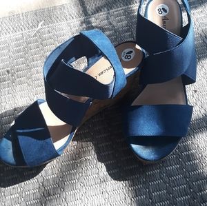 Blue strappy Sandals